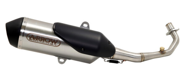 ARROW Urban aluminium silencer with Dark end cap for Gilera Fuoco 500 2007-2013