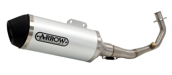 ARROW Urban aluminium silencer with Dark end cap for Gilera Fuoco 500 2007-2013
