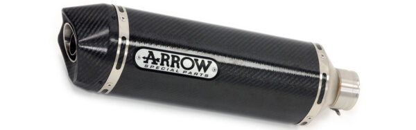 ARROW Race-Tech aluminium Dark silencer with carby end cap for Kawasaki ZX-10 R 1000 2011-2015