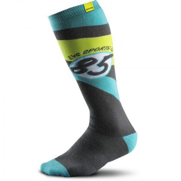 EVS ´Cosmic´MX Socks - Grau/Hellblau/Gelb
