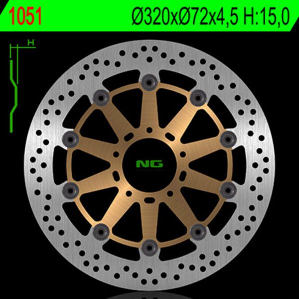 NG BRAKES Floating brake disc - 1051 (1051)
