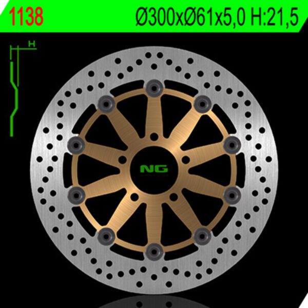 NG BRAKES Floating brake disc - 1138 (1138)