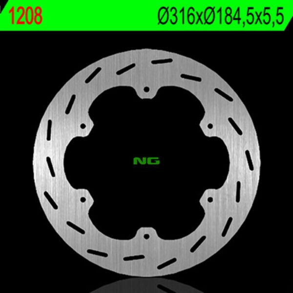 NG BRAKES Fix Brake Disc - 1208 (1208)