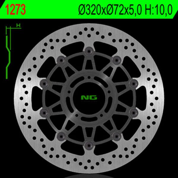 NG BRAKES Floating brake disc - 1273 (1273)