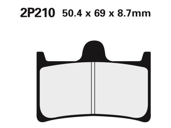 NISSIN Street /Off-Road Sintered Metal Brake pads - 2P-210ST (2P-210ST)