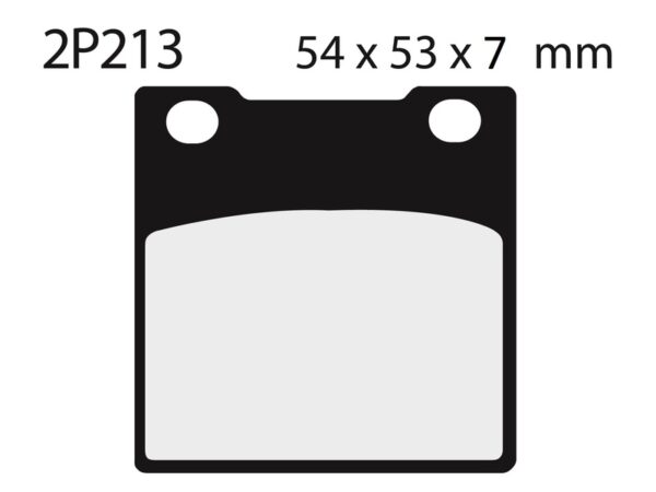 NISSIN Street Semi-Metallic Brake pads - 2P-213NS (2P-213NS)