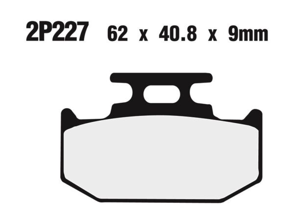 NISSIN Off-Road Semi-Metallic Brake pads - 2P-227GS (2P-227GS)