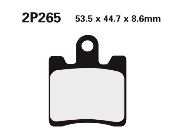 NISSIN Street Semi-Metallic Brake pads - 2P-265NS (2P-265NS)