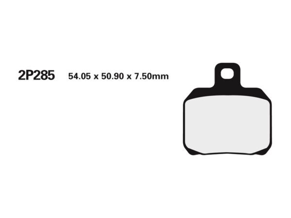 NISSIN Street /Off-Road Sintered Metal Brake pads - 2P-285ST (2P-285ST)