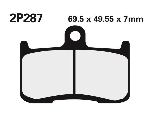 NISSIN Street /Off-Road Sintered Metal Brake pads - 2P-287ST (2P-287ST)