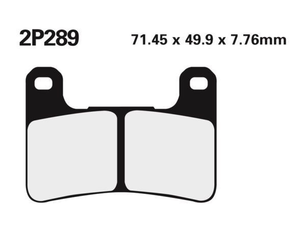 NISSIN Street /Off-Road Sintered Metal Brake pads - 2P-289ST (2P-289ST)