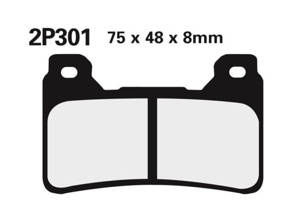 NISSIN Street /Off-Road Sintered Metal Brake pads - 2P-301ST (2P-301ST)