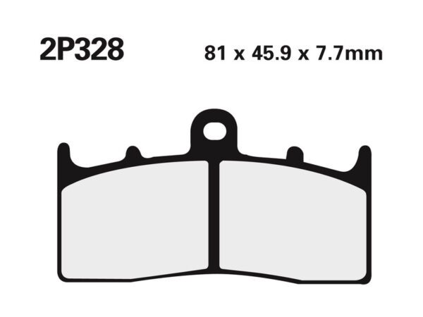 NISSIN Street /Off-Road Sintered Metal Brake pads - 2P-328ST (2P-328ST)