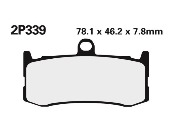 NISSIN Street /Off-Road Sintered Metal Brake pads - 2P-339ST (2P-339ST)
