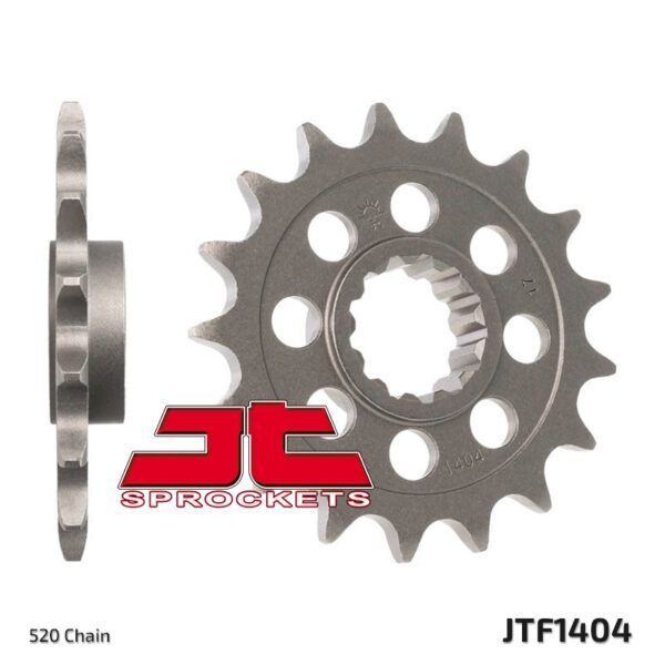 JT SPROCKETS Steel Standard Front Sprocket 1404 - 520 (JTF1404.17)