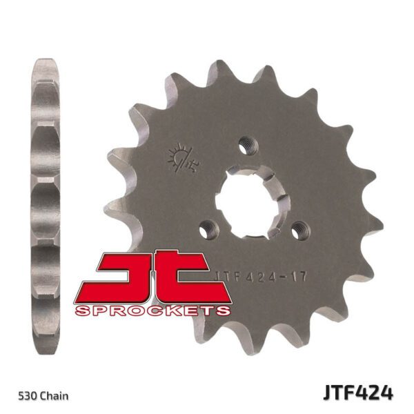JT SPROCKETS Steel Standard Front Sprocket 424 - 428 (JTF424.16)