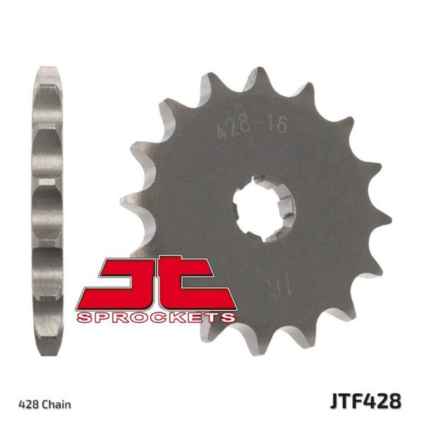 JT SPROCKETS Steel Standard Front Sprocket 428 - 428 (JTF428.13)