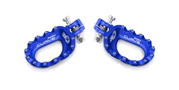 S3 Curve Footrests Aluminium Blue (ESK-970-U)