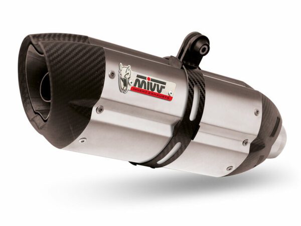 MIVV Suono Stainless Steel Muffler Carbon End Cap Honda CB500X (00.73.H.061.L7)