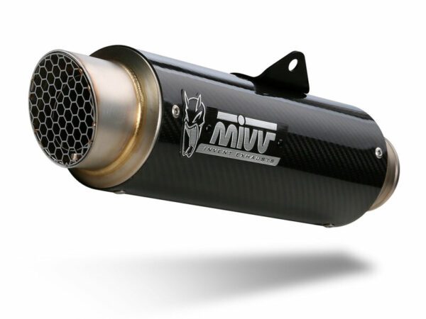 MIVV GP Pro Muffler Carbon/Stainless Steel End Cap Kawasaki Ninja 125 (00.73.K.048.L2P)