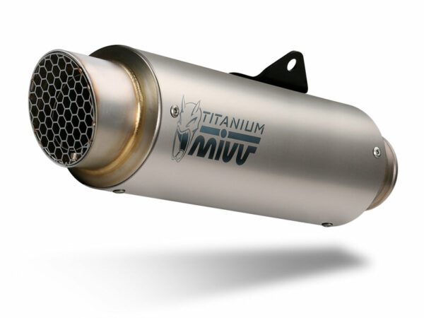 MIVV GP Pro Muffler Titanium/Stainless Steel End Cap Ducati Monster 1200 (D.030.L6P)