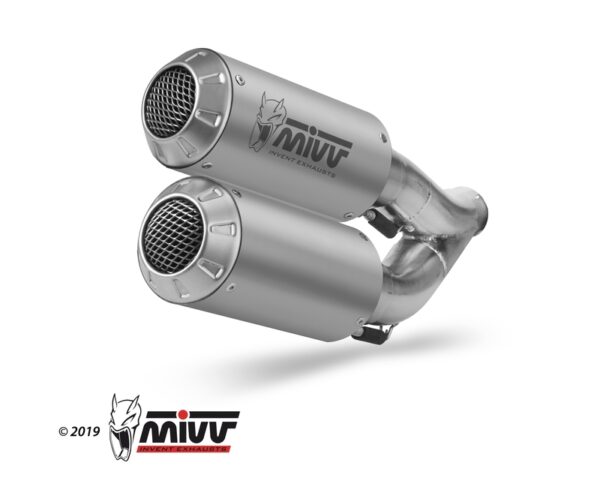 MIVV MK3 Muffler Stainless Steel/Stainless Steel End Cap Honda CB1000R (H.069.LM3X)