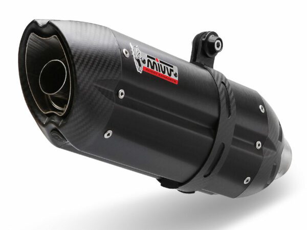 MIVV Suono Muffler Steel Black/Carbon End Cap Ducati 1198 (UD.021.L9)