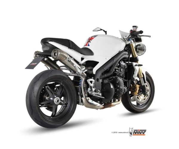 MIVV GHIBLI Stainless Double Slip-On Triumph Speed Triple 1050 (00.73.AT.008.LGX)