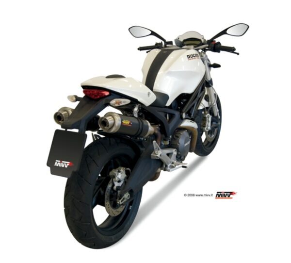 MIVV GP Carbon Double Slip-On Ducati Monster 696 (00.73.D.023.L2S)