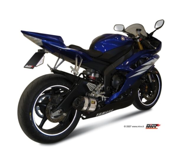 MIVV SUONO Stainless/Carbon End Cap Slip-On Yamaha R6 (00.73.Y.021.L7)