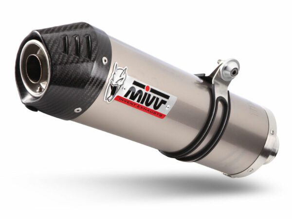 MIVV Oval Muffler Titanium/Carbon End Cap Ducati Multistrada 1100 (UD.010LNC)