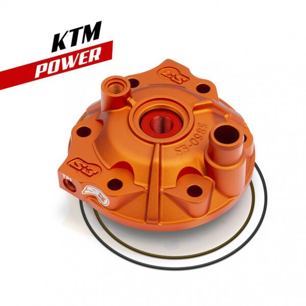 S3 Power Cylinder Head & Insert Kit High Compression - Orange KTM/Husqvarna (PWR-985TPI-250-O)