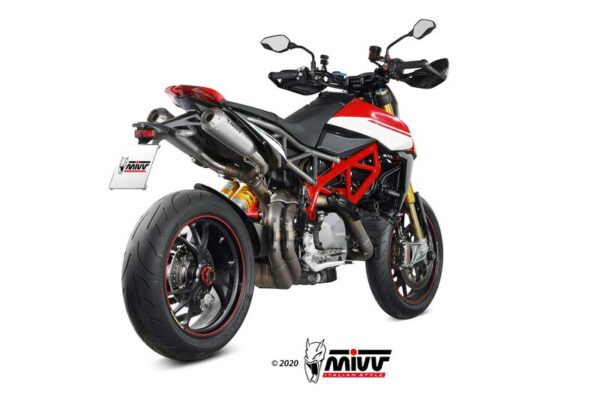 MIVV X-M1 Dual Silencer - Titanium/Stainless Ducati Hypermotard 950/SP (D.045.LC4T)