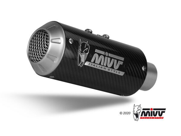 MIVV MK3 Full Exhaust System - Carbon/Stainless Steel Honda CB125R (H.078.SM3C)