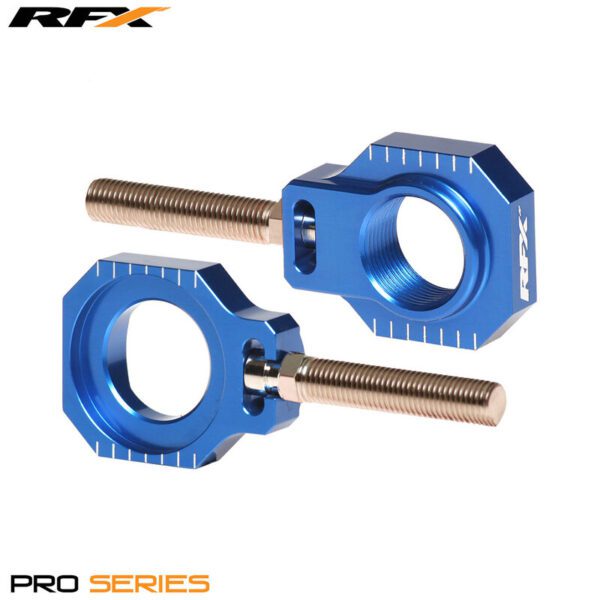 RFX Pro 2 Rear Axle Adjuster Blocks (Blue) (FXAB7030099BU)