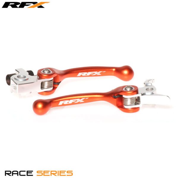RFX Race Forged Flexible Lever Set (Orange) - KTM Various Brembo Brake / Brembo Clutch (FXFL5010055OR)