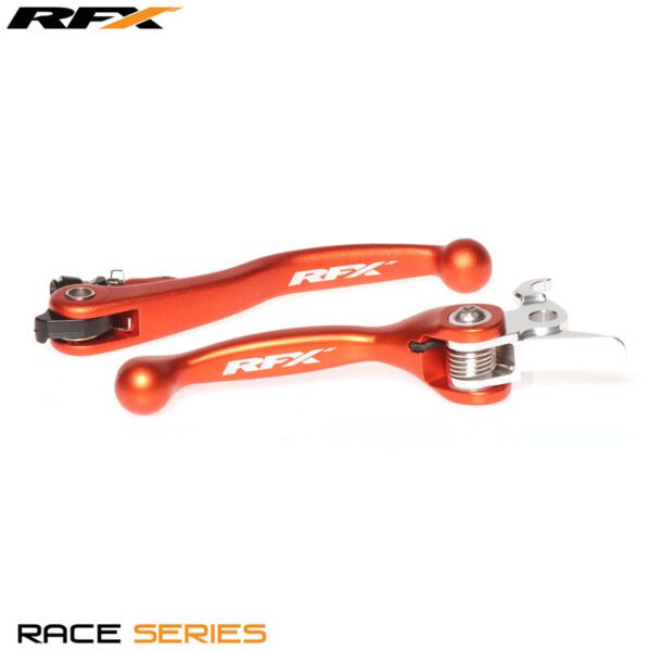 RFX Race Forged Flexible Lever Set (Orange) - KTM Various Brembo Brake / Magura Clutch (FXFL5020055OR)