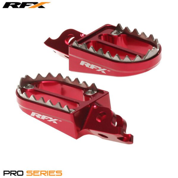 RFX Pro Series 2 Footrests (Red) (FXFR1010199RD)