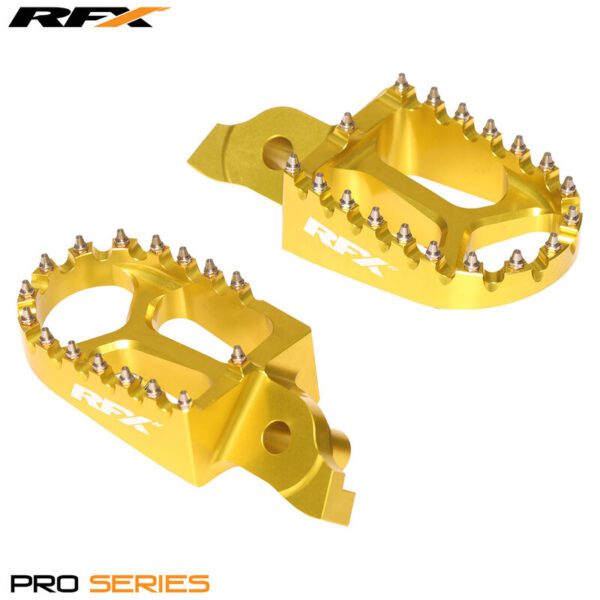 RFX Pro Footrests (Yellow) - Suzuki RMZ250/450 (FXFR3010099YL)