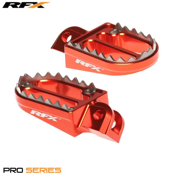 RFX Pro Series 2 Footrests (Orange) (FXFR5010199OR)