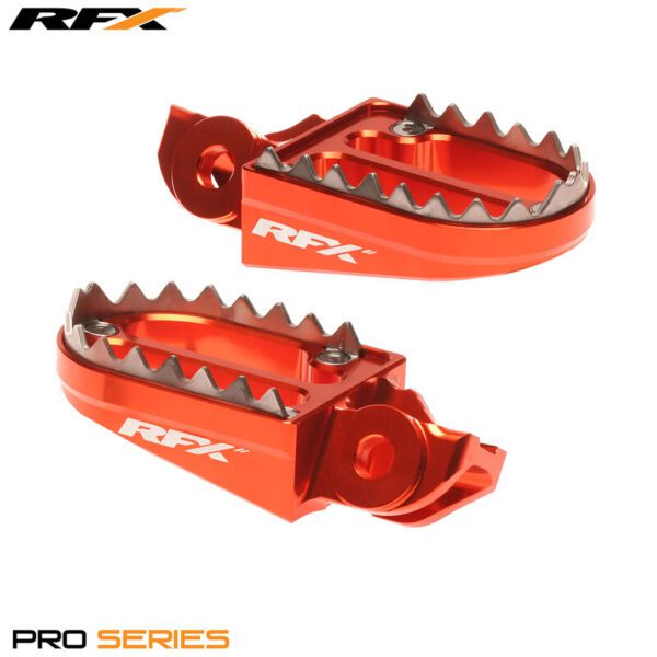 RFX Pro Series 2 Footrests (Orange) (FXFR5030199OR)