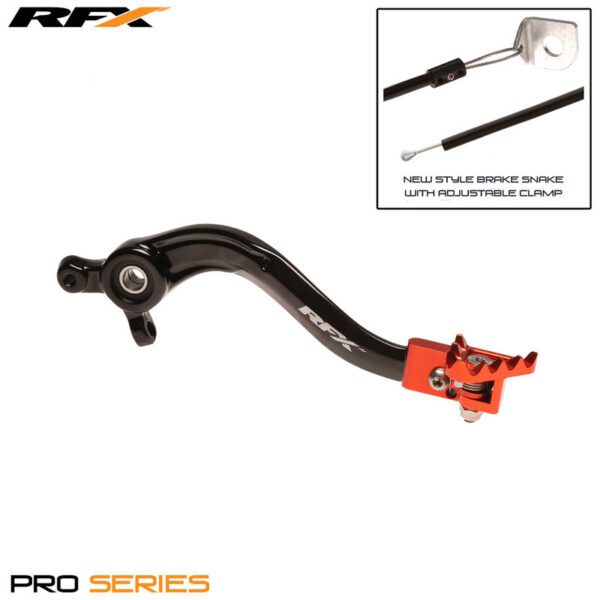 RFX Pro FT Rear Brake Lever (Black/Orange) ) (FXRB5040099OR)