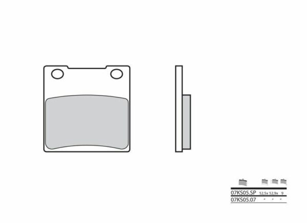 BREMBO Street Sintered Metal Brake pads - 07KS05SP (07KS05SP)