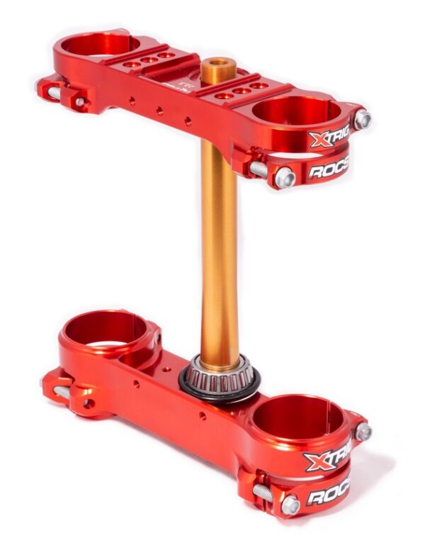XTRIG ROCS Tech Triple Clamp Red 22,5mm offset (40803001)