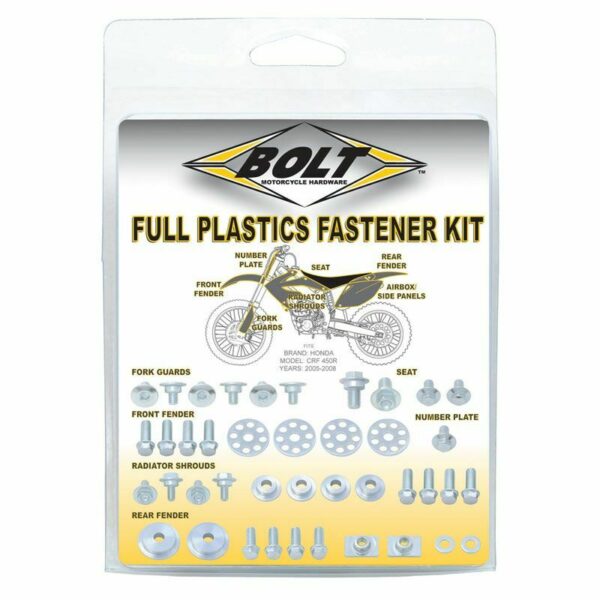 BOLT Plastics Fastening Kit Stainless Steel Yamaha YZ/WR (YAM-PFK1)
