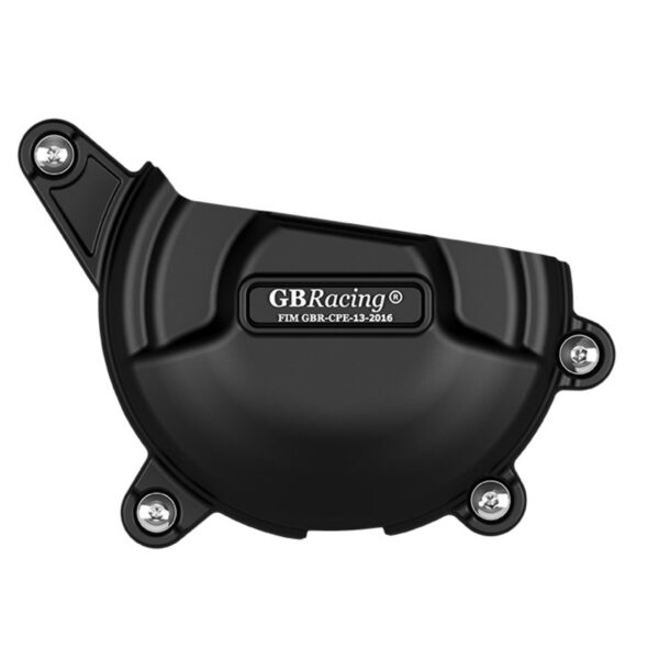 GB RACING Engine Cover Set Alternator/Generator Black Ducati Panigale V4 (EC-V4-2018-1-GBR)