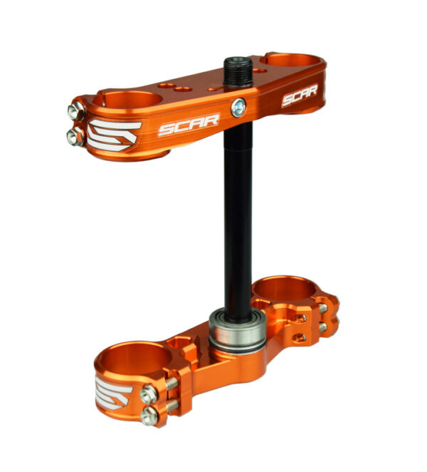 SCAR Triple Clamp OE Offset Orange KTM SX50 (S5413)