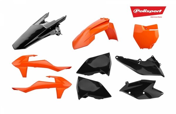 POLISPORT Plastics Kit Orange/Black KTM SX/SX-F (90834)
