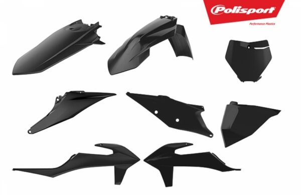 POLISPORT Plastic Kit Black KTM SX/SX-F (90810)