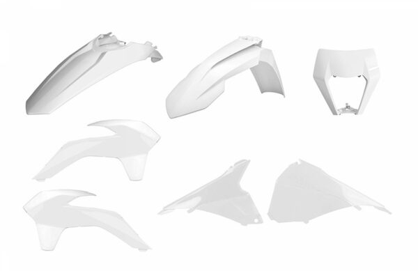 POLISPORT Enduro Restyle Plastic Kit White KTM EXC/EXC-F (90879)